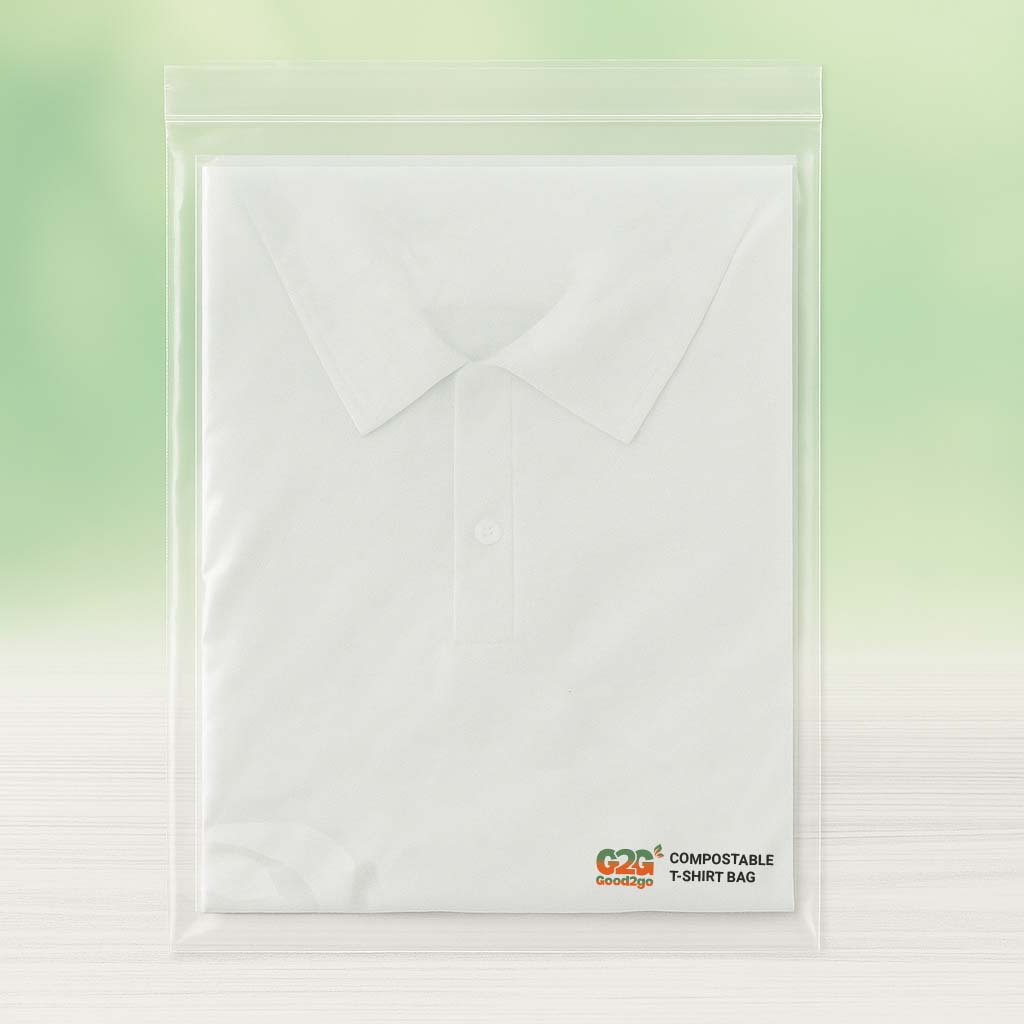 Compostable T-Shirt Bag - Transparent