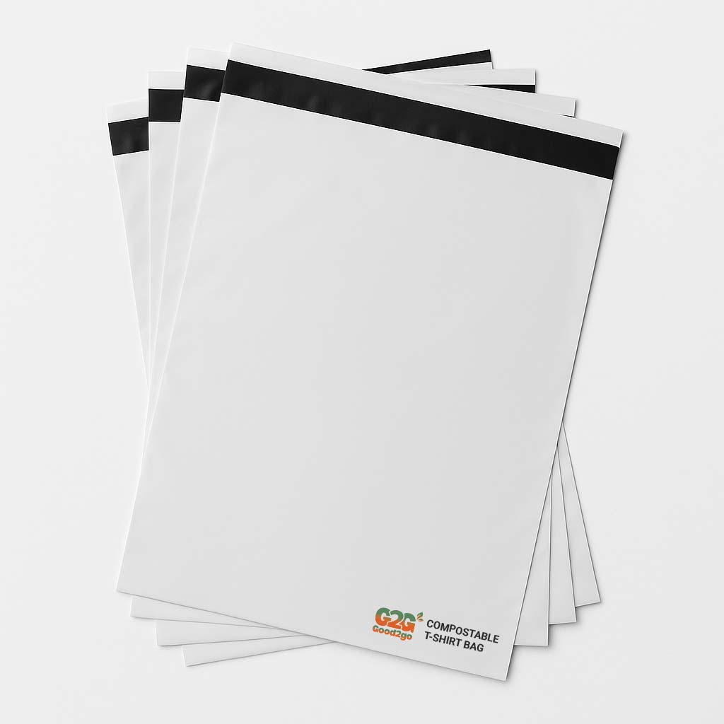Compostable T-Shirt Bag - White